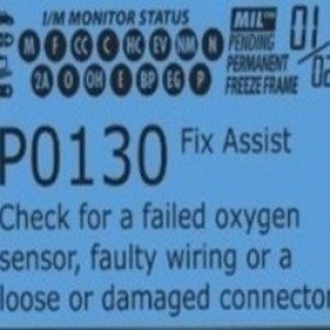Щоб помилка P0130 потрапила в пам'ять ЕБУ автомобіля, необхідно, щоб датчик кисню був несправний протягом 1 хвилини або більше