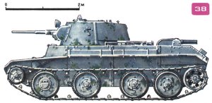 Машини серії БТ - основні танки самостійних механізованих і великих танкових з'єднань Червоної Армії, - як і всі легкі танки 30-х років, були одягнені в протівопулевую броню, тому до початку Другої світової війни вони вже застаріли