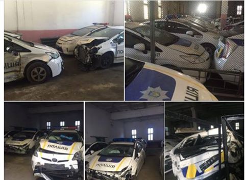 Нагадаємо, за даними МВС, всього в Україні відзначено 201 ДТП, в яких постраждали поліцейські Toyota Prius