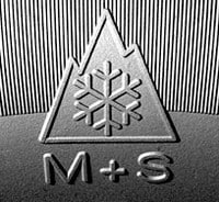 M + S   зображення гірської вершини з трьома піками і сніжинкою всередині неї (позначення - 3PMSF, англ