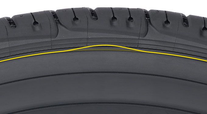 Навіть гумова поверхня шин може покриватися невеликими вм'ятинами, які змінюють форму покришки, і приводять її в непридатний для експлуатації стан